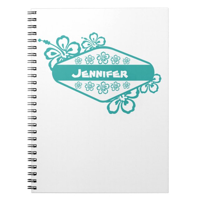 Carnet Emblème de fleur de ketmie (Devant)
