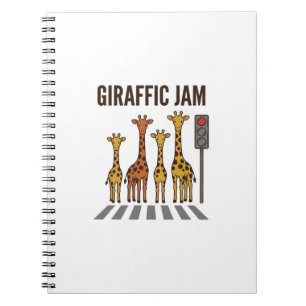 Carnet Embouteillage giraffic Drôle de girafe traversant