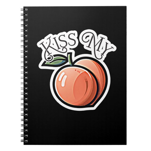 Carnet Embrasse ma pêche pêche Fruit drôle (Devant)