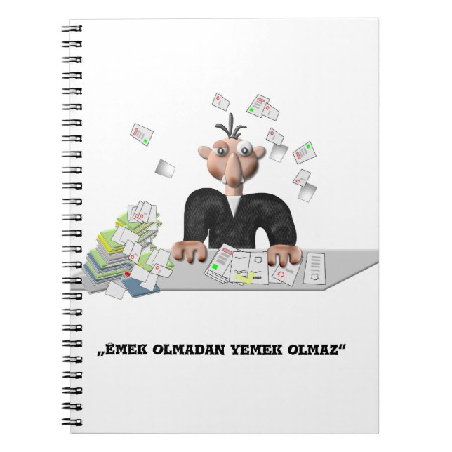 Carnet Emek olmadan yemek olmaz Personnalisé (Devant)