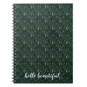 Carnet Emerald Green Empreinte de léopard