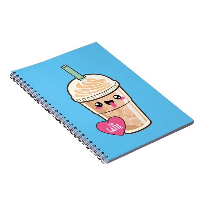Carnet Emoji a glacé Latte (Côté Droit)