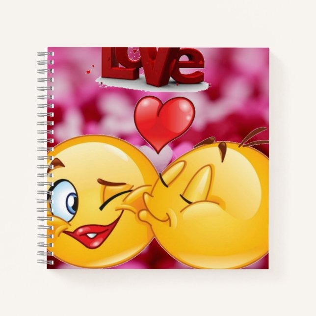 Carnet emoji de beso (Devant)