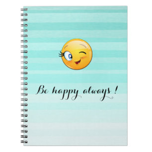 Carnet Emoji visage-être heureux toujours