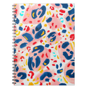 Carnet Empreinte de léopard : aquarelle peinte à la main.