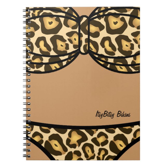 Carnet Empreinte de léopard de bikini (Devant)