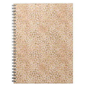 Carnet Empreinte de léopard de la Parties scintillant d'o