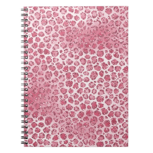 Carnet Empreinte de léopard de Parties scintillant Fille  (Devant)
