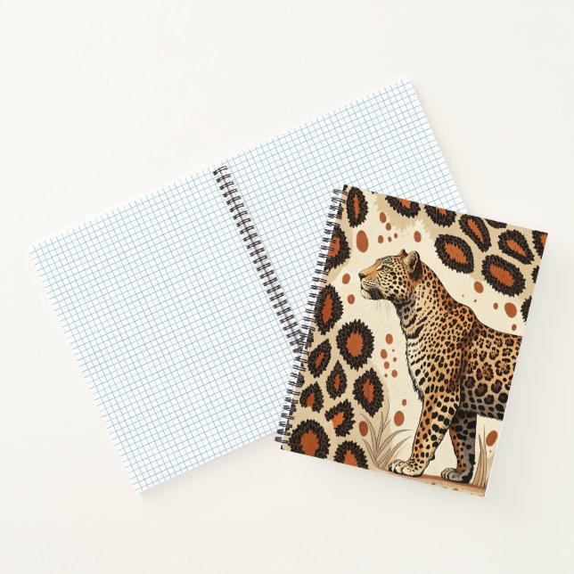 Carnet Empreinte de léopard en gras (Intérieur)