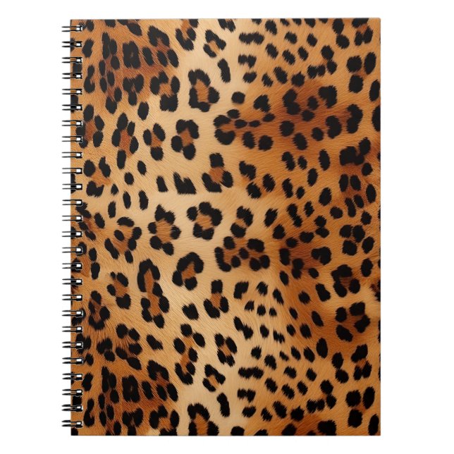 Carnet Empreinte de léopard noir Brown (Devant)