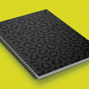 Carnet Empreinte de léopard noir minimal moderne