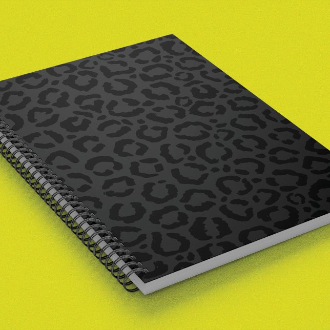 Carnet Empreinte de léopard noir minimal moderne (Créateur téléchargé)