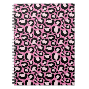Carnet Empreinte de léopard rose