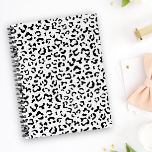 Carnet Empreinte de léopard, Zones Léopard, Noir Et Blanc