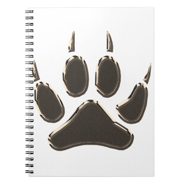 Carnet empreinte de pas de loup (Devant)