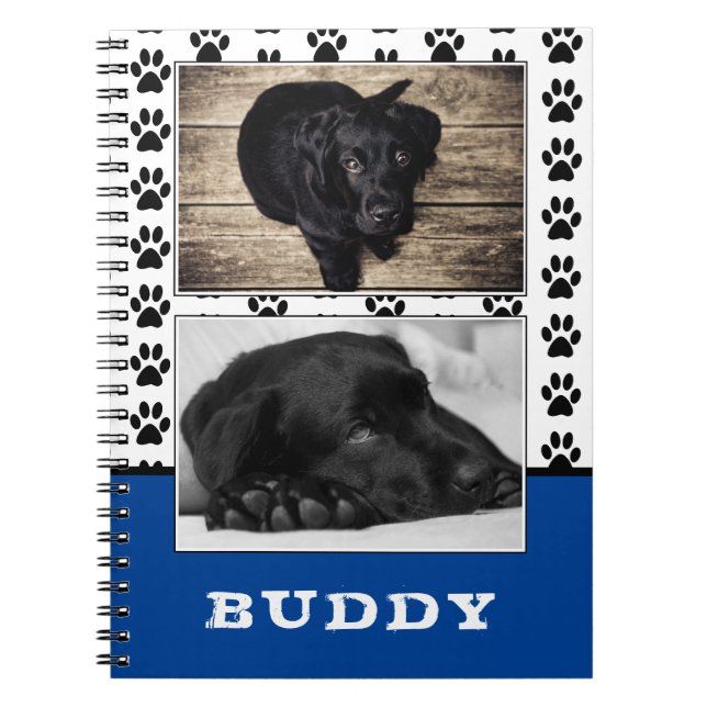 Carnet Empreinte de patte Blue Pet Dog 2 Photo (Devant)