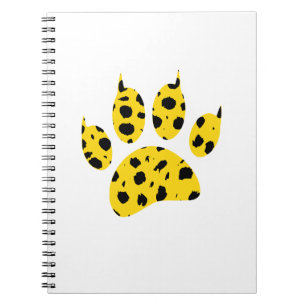 Carnet Empreinte de patte Cheetah