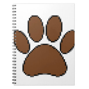 Carnet Empreinte de patte Pixel Dog