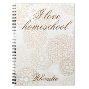 Carnet Empreinte florale à thème Homeschool