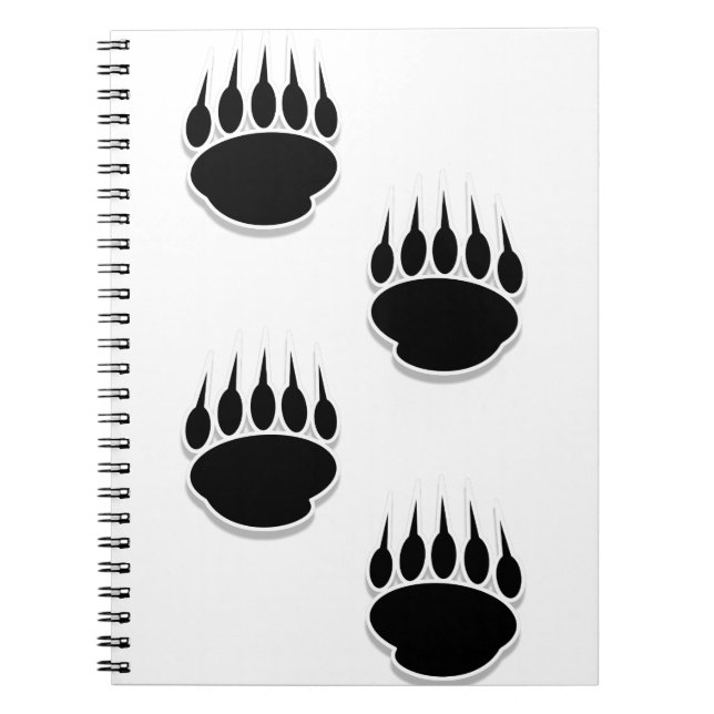 Carnet Empreintes de pattes de l'ours noir (Devant)