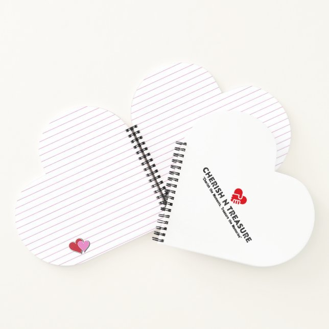 Carnet en forme de coeur (Intérieur)