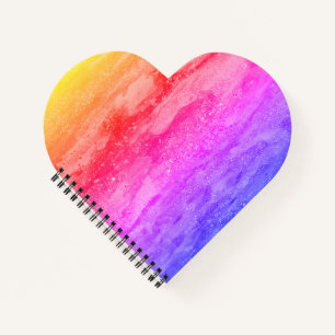 Carnet en forme de coeur de Galaxy
