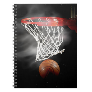 Carnet en gros plan de basket-ball