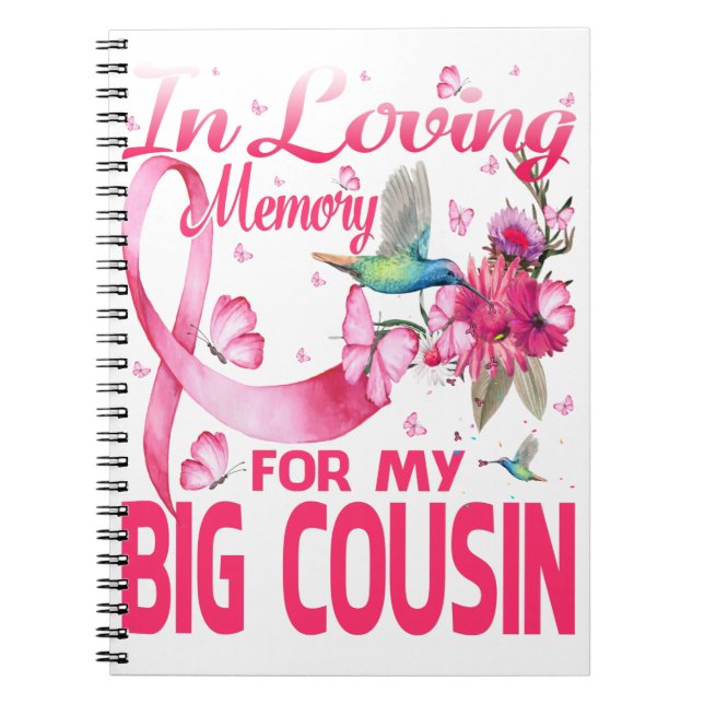 Carnet En Mémoire D'Amour Pour Mon Gros Cousin (Devant)