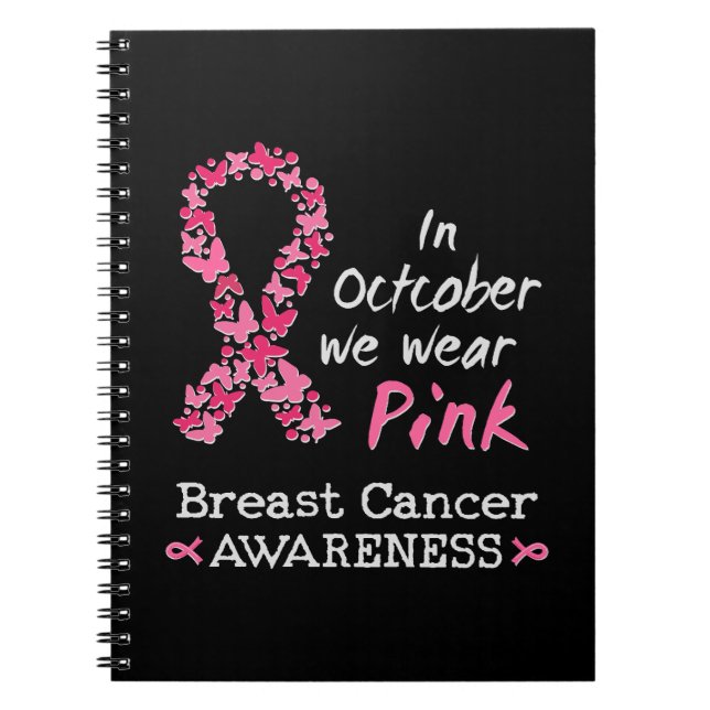 Carnet En Octobre nous portons rose Cancer du sein Sensib (Devant)