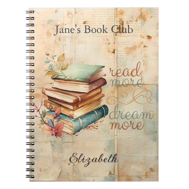 Carnet En savoir plus Dream Plus Réserver Lover Book Club (Devant)