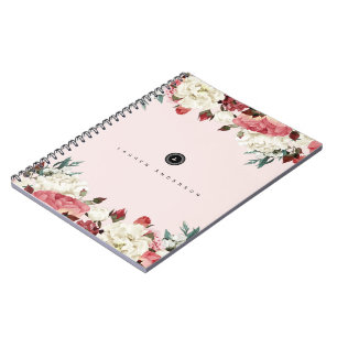 Carnet en spirale de journal de monogramme de