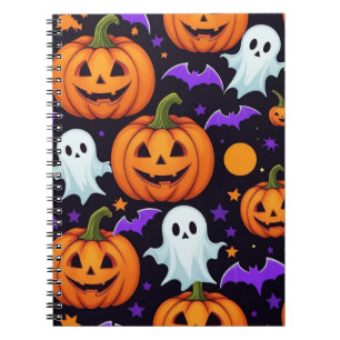 Carnet en spirale d'Halloween