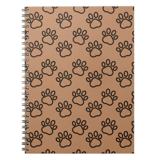 carnet en spirale Empreinte de patte