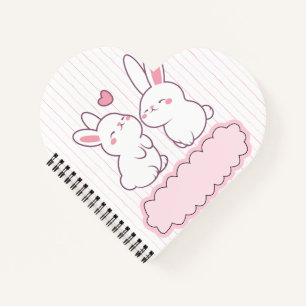 Carnet en spirale en forme de Kawai