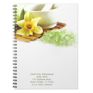 Carnet en spirale holistique de spa