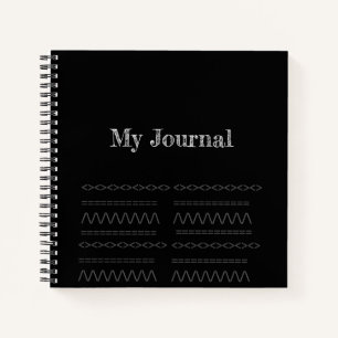 Carnet en spirale noire