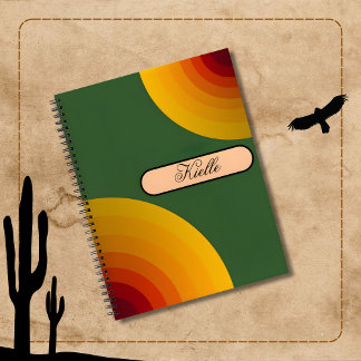 Carnet en spirale Sunset Retro