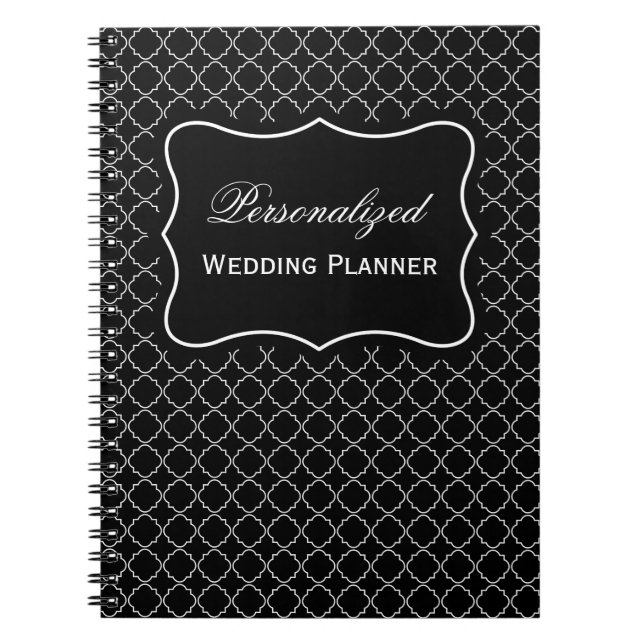 Carnet en spirale wedding planner de nom personnal (Devant)