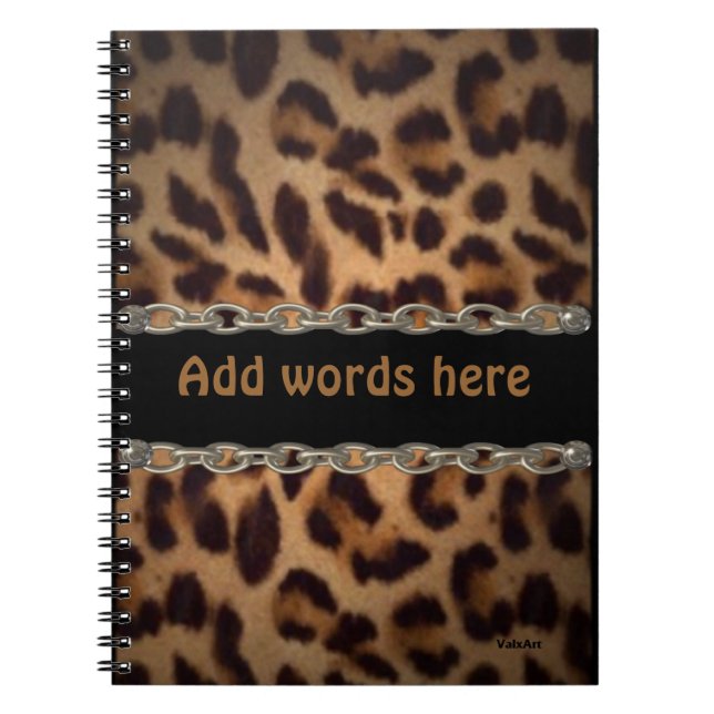 Carnet enchaîné de léopard (Devant)