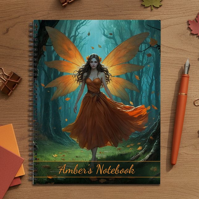 Carnet Enchanted Autumn Fairy Thanksgiving Fantasy Art (Créateur téléchargé)