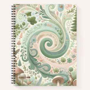 Carnet Enchanted Forest Whirl : Un rêve Pastel Cottagecor