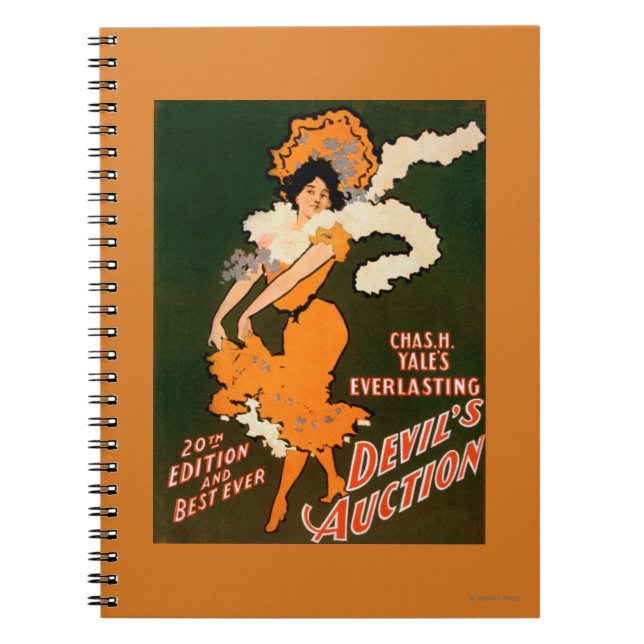 Carnet Enchère du diable Femme en Costume Théâtre (Devant)