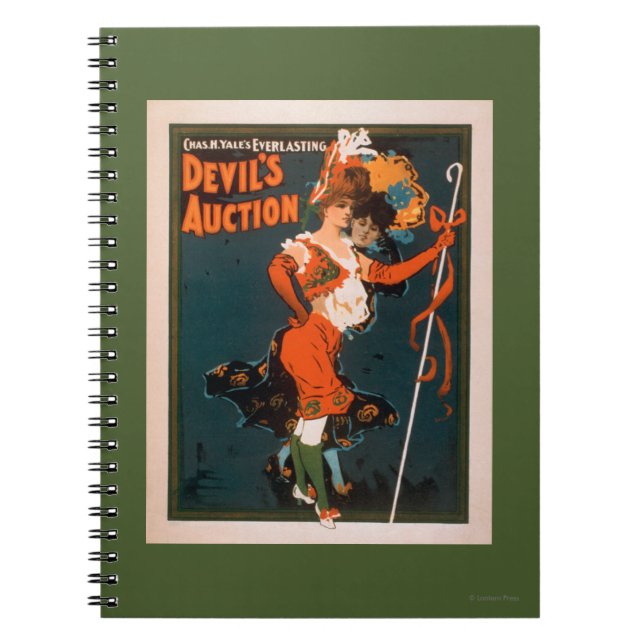 Carnet Enchère du diable Femme en Costume Théâtre 2 (Devant)