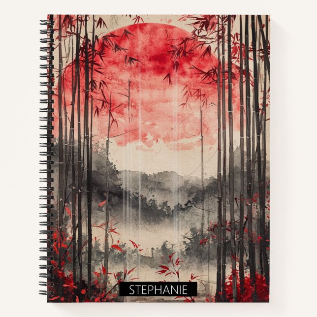 Carnet Encre de Lune de Sang Sakura (1) (Devant)