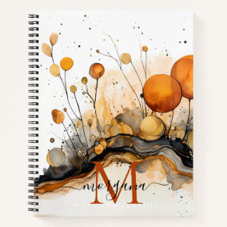 Carnet Encre orange foncée Mystique