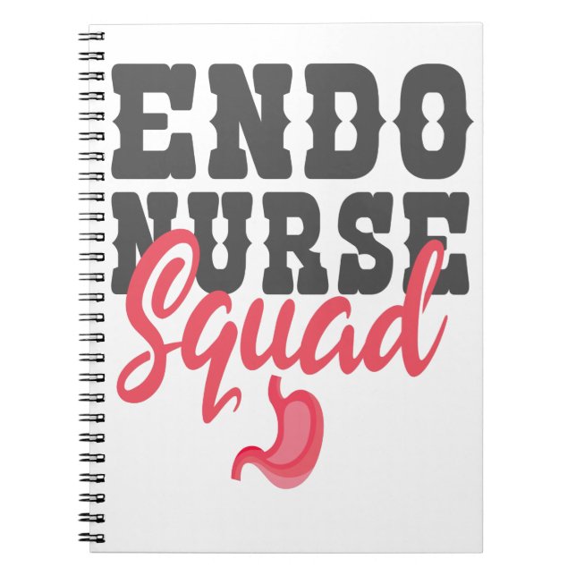 Carnet Endo Nurse Squad Funny Nurse Cadeau étudiant en so (Devant)