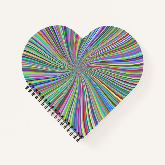 Carnet Énergétique Colorful Ribbon Sunburst (Devant)