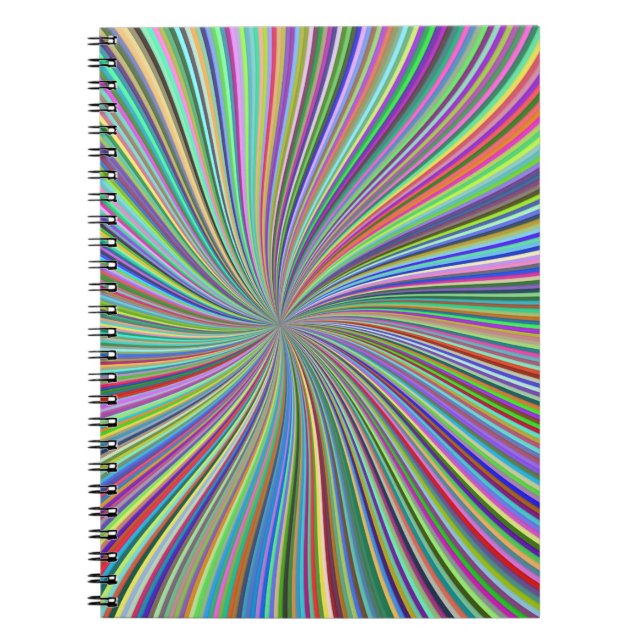 Carnet Énergétique Colorful Ribbon Sunburst (Devant)