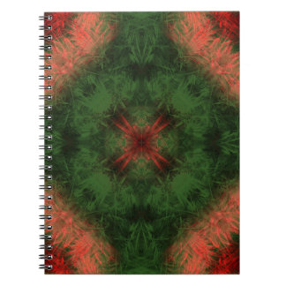 Carnet Énergie forestière kaléidoscope art fractal