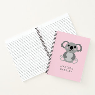 Carnet Enfant d'ours koala mignon